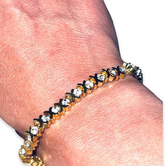 Vintage Moscow 4.80ct. White Topaz 14k Gold Tennis Bracelet 1950s - Picture 9 of 16